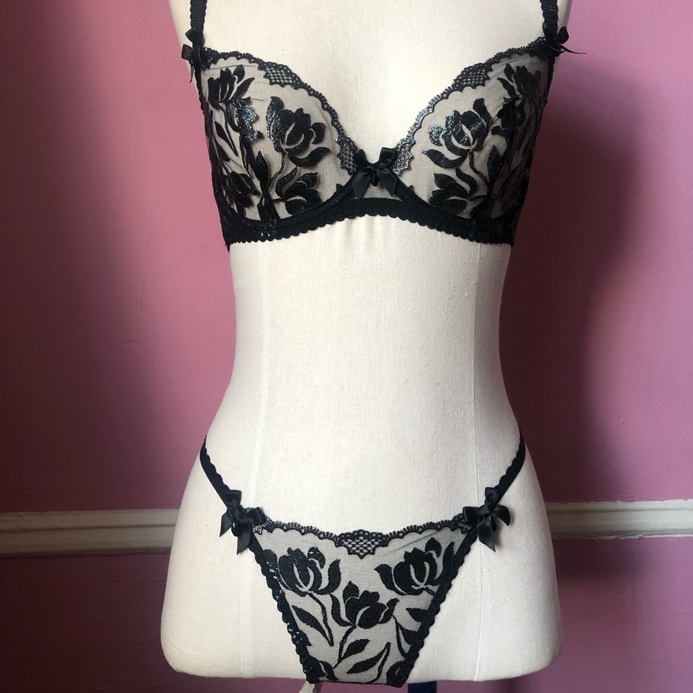 Agent provocateur black sparkle brief